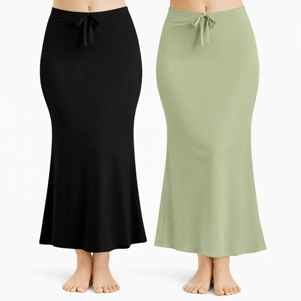Pack_Of_2_Black_And_Pista_Premium_Lycra_Saree_Shapewear_For_Women