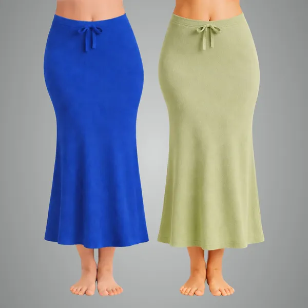 Pack_Of_2_Blue_And_Pista_Premium_Lycra_Saree_Shapewear_For_Women
