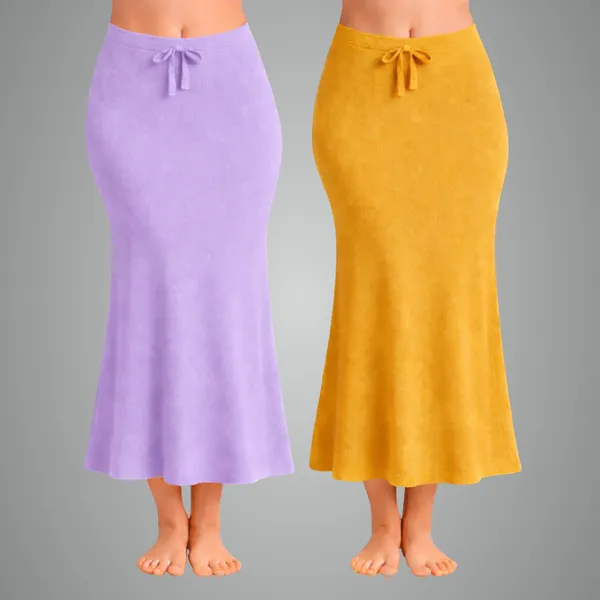 Pack_Of_2_Lavender_And_Mustard_Premium_Lycra_Saree_Shapewear_For_Women