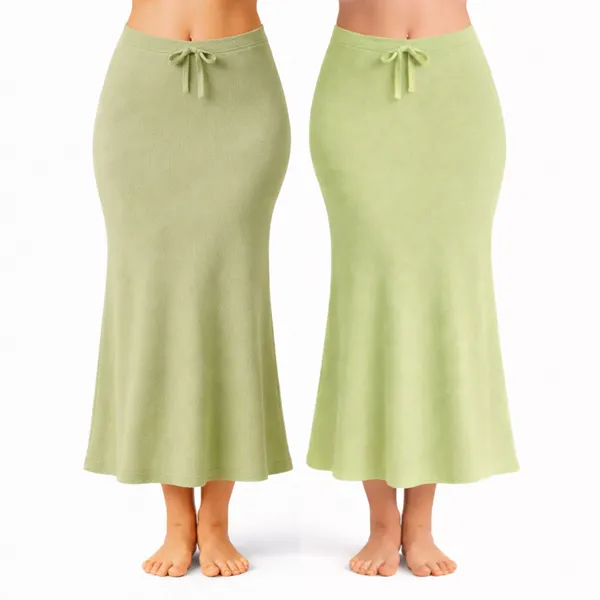 Pack_Of_2_Light_Green_And_Pista_Premium_Lycra_Saree_Shapewear_For_Women