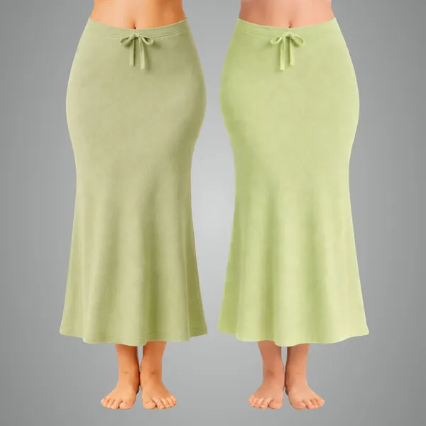 Pack_Of_2_Light_Green_And_Pista_Premium_Lycra_Saree_Shapewear_For_Women