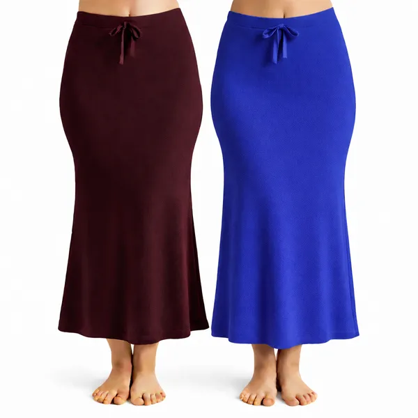 Pack_Of_2_Maroon_And_Blue_Premium_Lycra_Saree_Shapewear_For_Women