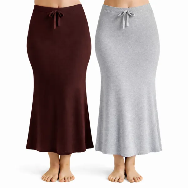 Pack_Of_2_Maroon_And_Grey_Premium_Lycra_Saree_Shapewear_For_Women