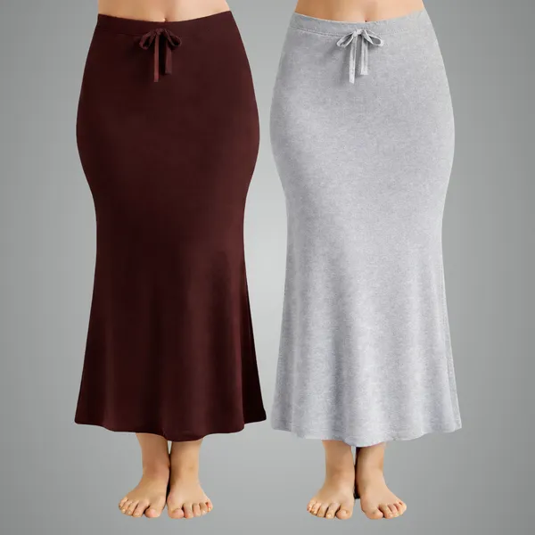 Pack_Of_2_Maroon_And_Grey_Premium_Lycra_Saree_Shapewear_For_Women