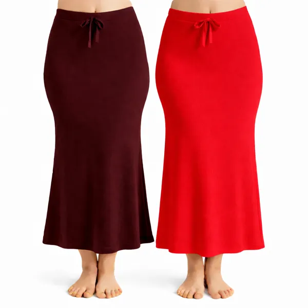 Pack_Of_2_Maroon_And_Red_Premium_Lycra_Saree_Shapewear_For_Women