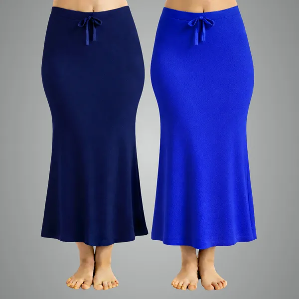 Pack_Of_2_Navy_Blue_And_Blue_Premium_Lycra_Saree_Shapewear_For_Women