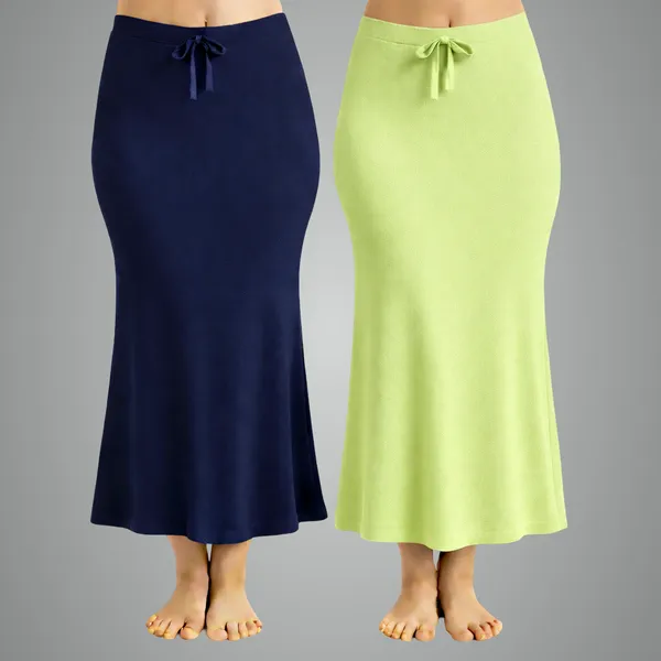 Pack_Of_2_Navy_Blue_And_Light_Green_Premium_Lycra_Saree_Shapewear_For_Women