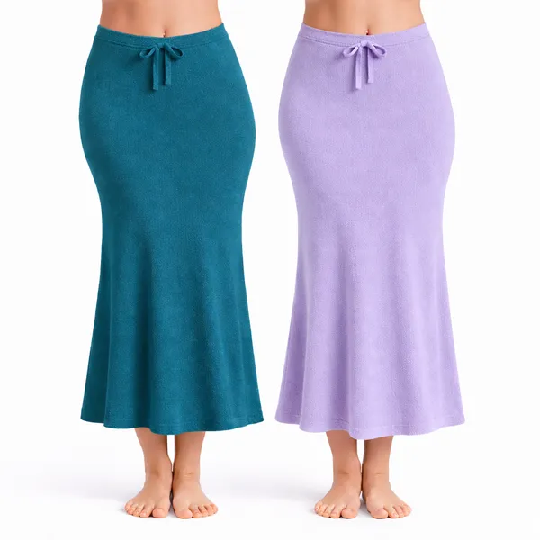 Pack_Of_2_Peacock_Blue_And_Lavender_Premium_Lycra_Saree_Shapewear_For_Women