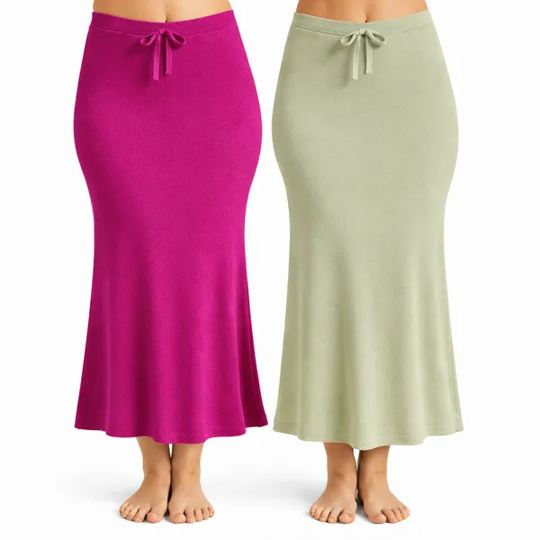 Pack_Of_2_Pink_And_Pista_Premium_Lycra_Saree_Shapewear_For_Women