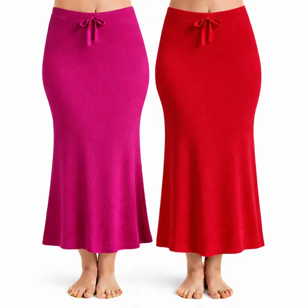 Pack_Of_2_Pink_And_Red_Premium_Lycra_Saree_Shapewear_For_Women