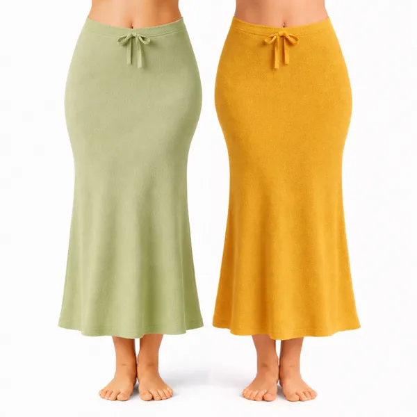 Pack_Of_2_Pista_And_Mustard_Premium_Lycra_Saree_Shapewear_For_Women