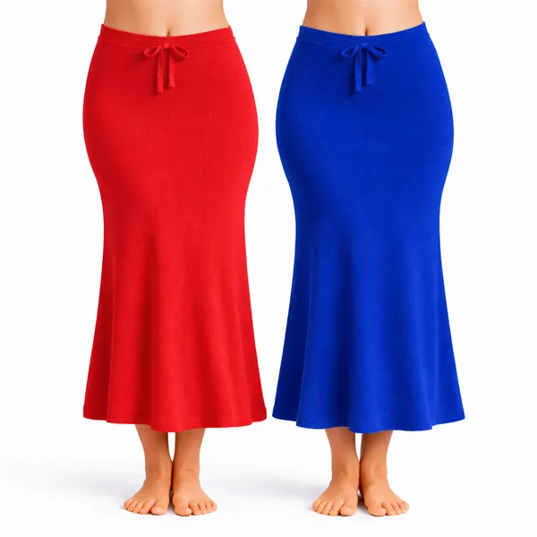 Pack_Of_2_Red_And_Blue_Premium_Lycra_Saree_Shapewear_For_Women