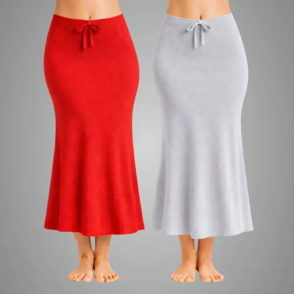 Pack_Of_2_Red_And_Grey_Premium_Lycra_Saree_Shapewear_For_Women