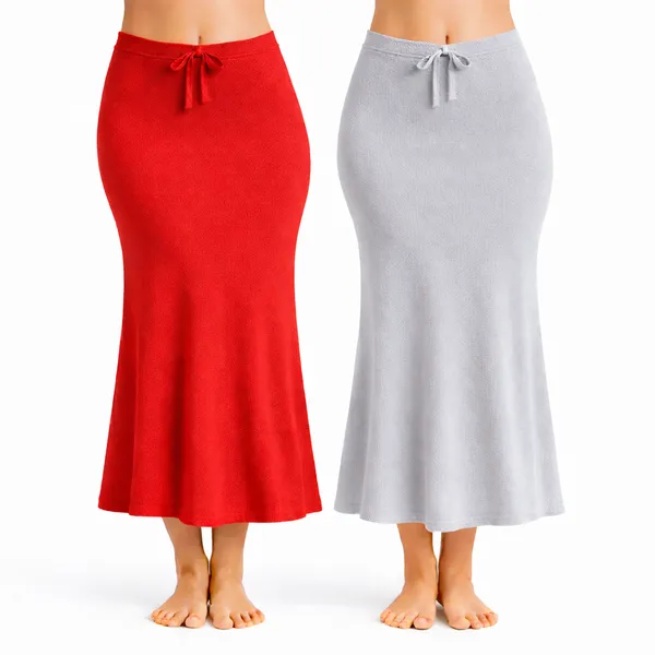 Pack_Of_2_Red_And_Grey_Premium_Lycra_Saree_Shapewear_For_Women