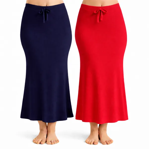 Pack_Of_2_Red_And_Navy_Blue_Premium_Lycra_Saree_Shapewear_For_Women