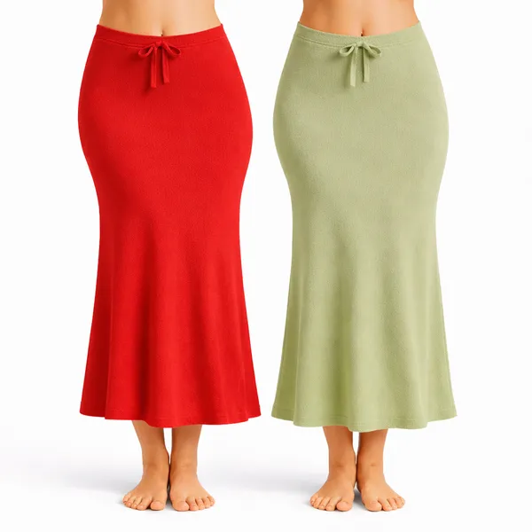 Pack_Of_2_Red_And_Pista_Premium_Lycra_Saree_Shapewear_For_Women