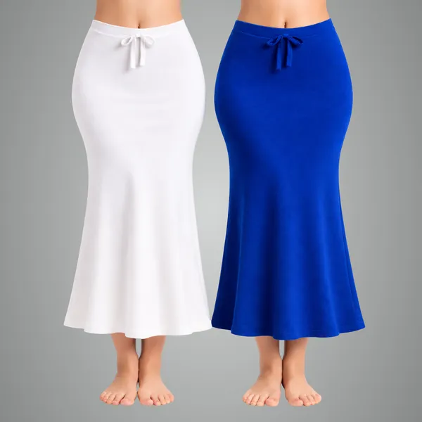 Pack_Of_2_White_And_Blue_Premium_Lycra_Saree_Shapewear_For_Women
