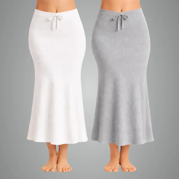 Pack_Of_2_White_And_Grey_Premium_Lycra_Saree_Shapewear_For_Women