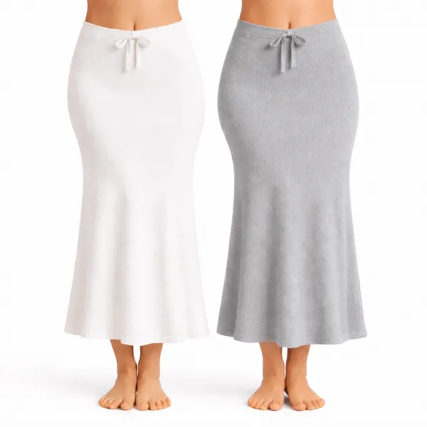 Pack_Of_2_White_And_Grey_Premium_Lycra_Saree_Shapewear_For_Women
