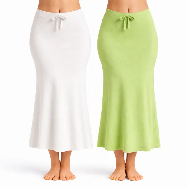 Pack_Of_2_White_And_Light_Green_Premium_Lycra_Saree_Shapewear_For_Women