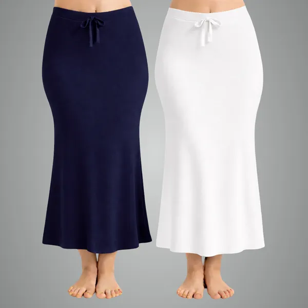 Pack_Of_2_White_And_Navy_Blue_Premium_Lycra_Saree_Shapewear_For_Women
