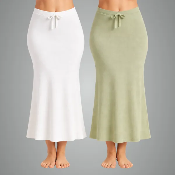 Pack_Of_2_White_And_Pista_Premium_Lycra_Saree_Shapewear_For_Women