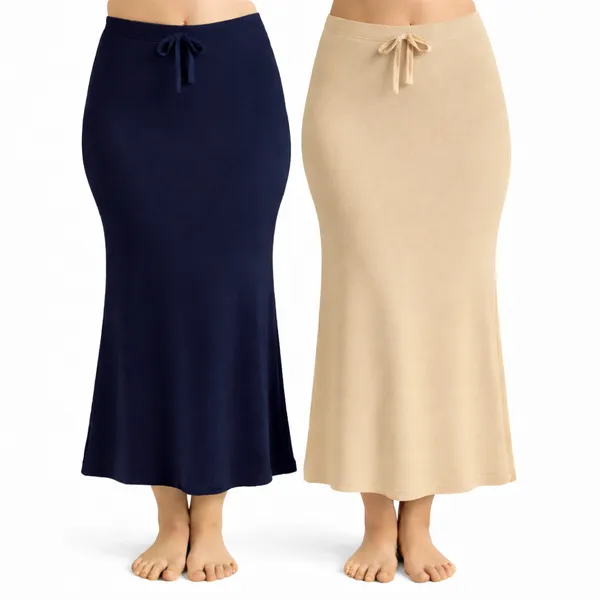 Pack_Of_2_Beige_And_Navy_Blue_Premium_Lycra_Saree_Shapewear_For_Women