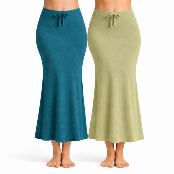 Pack_Of_2_Peacock_Blue_And_Pista_Premium_Lycra_Saree_Shapewear_For_Women