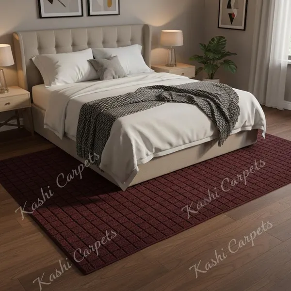 Maroon_Area_Rug_Wool_For_Home_&_Office
