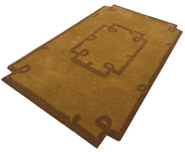 Gold_Area_Rug_Wool_For_Home_&_Office