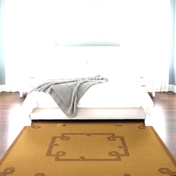 Gold_Area_Rug_Wool_For_Home_&_Office