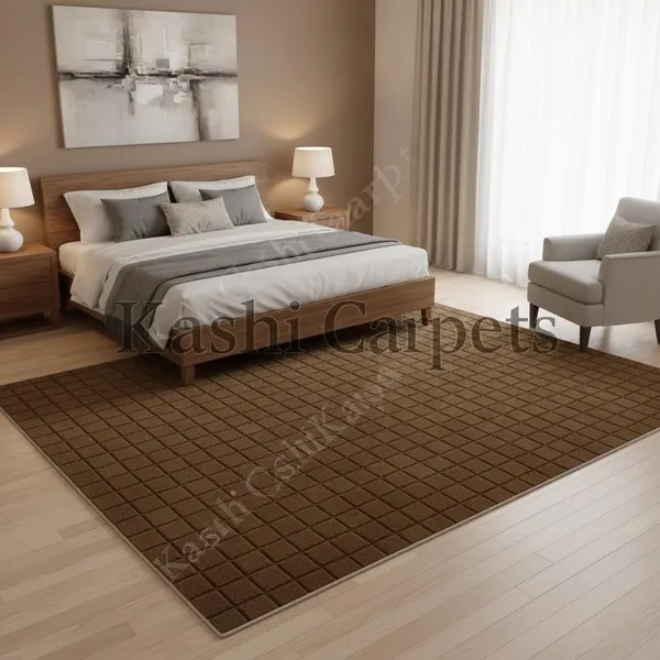 Brown_Area_Rug_Wool_For_Home_&_Office