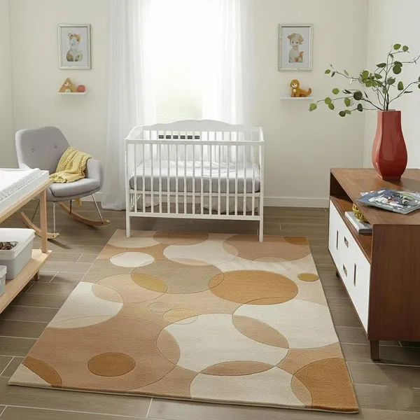 Sand_Brown_And_Gold_Area_Rug_Wool_For_Home_&_Office