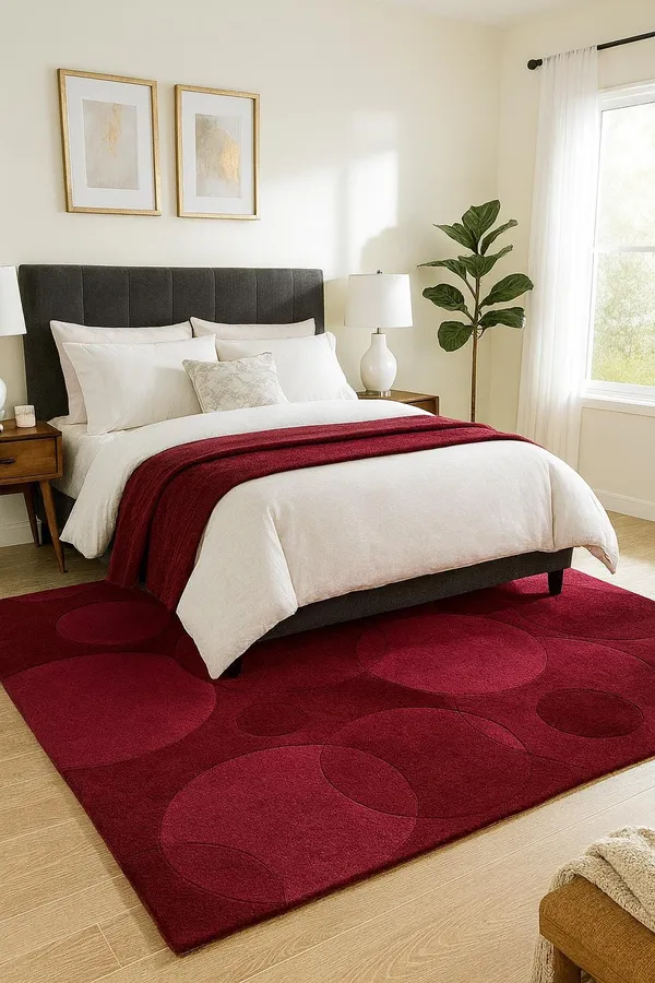 Red_Area_Rug_Wool_For_Home_&_Office