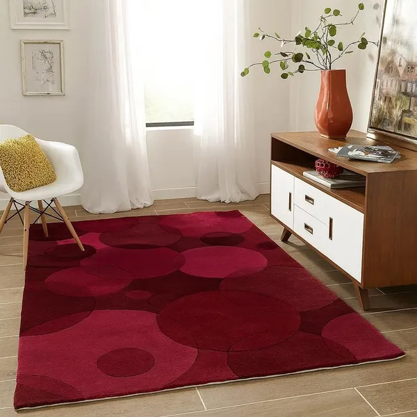 Red_Area_Rug_Wool_For_Home_&_Office
