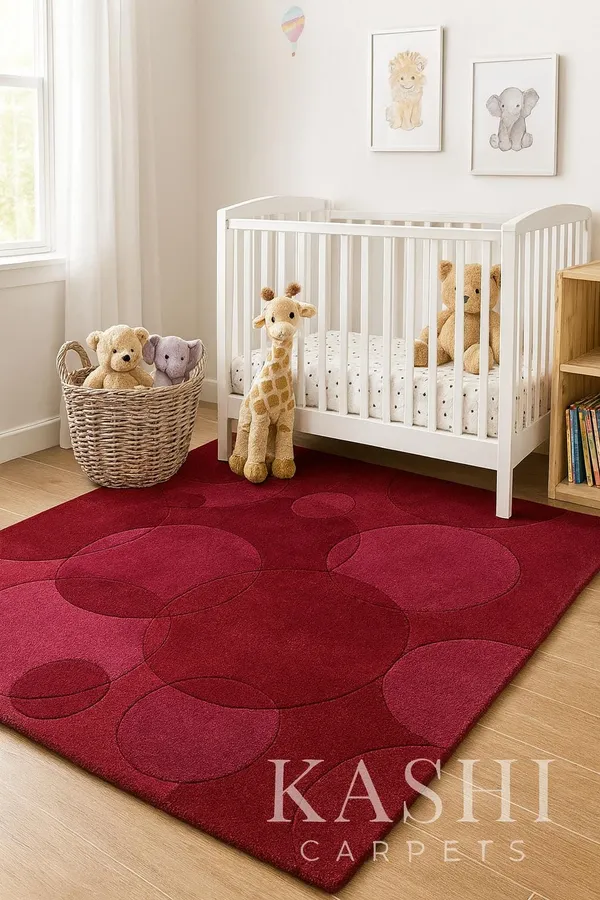 Red_Area_Rug_Wool_For_Home_&_Office