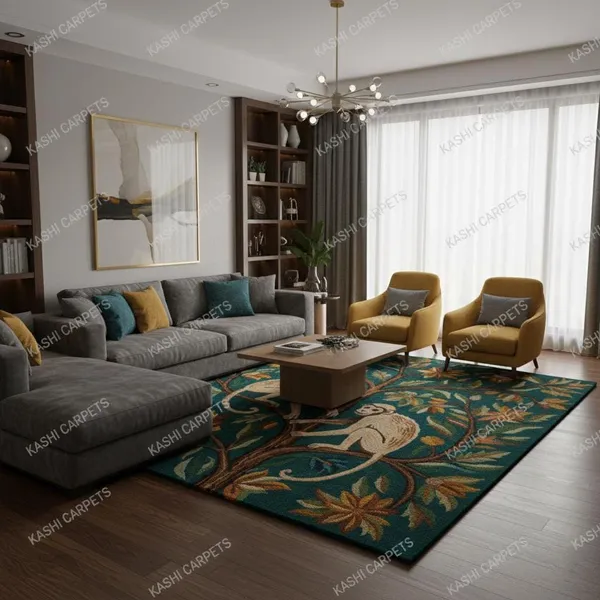 Multicolor_Area_Rug_Wool_For_Home_&_Office
