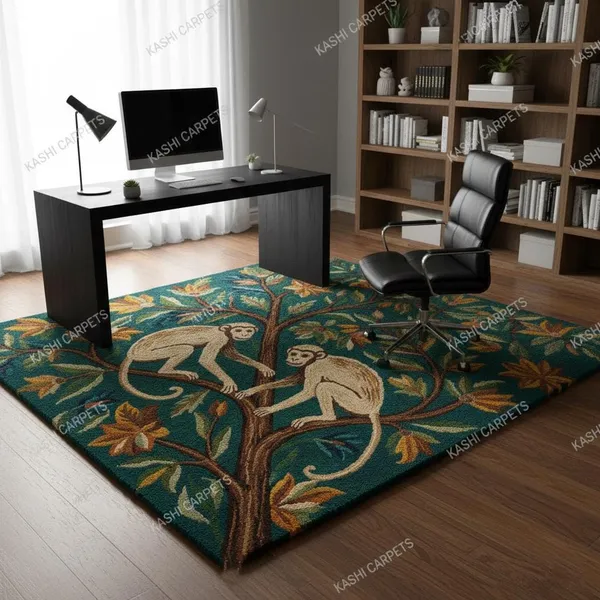 Multicolor_Area_Rug_Wool_For_Home_&_Office