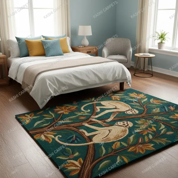 Multicolor_Area_Rug_Wool_For_Home_&_Office