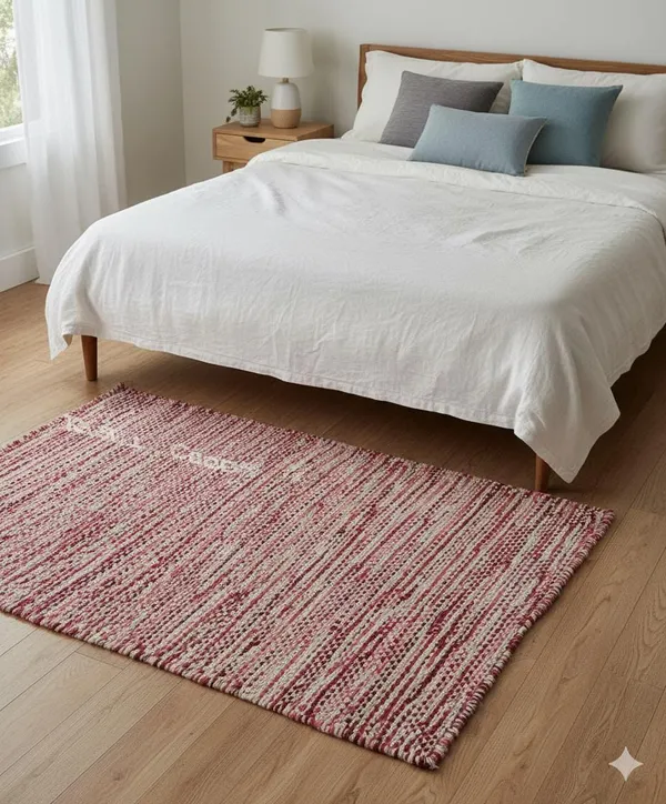 Pink_Area_Rug_Wool_For_Home_&_Office