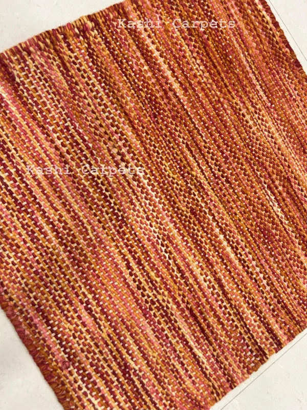 Rust_Area_Rug_Wool_For_Home_&_Office