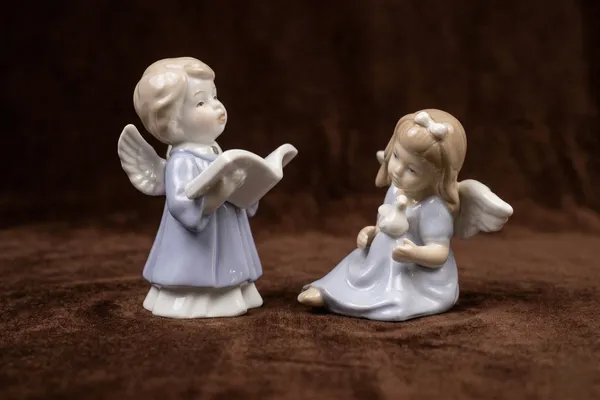 Decorative_Angel_Figurines_In_Blue_Robes_Porcelain_Collectible_Home_Decor_Set_Of_2