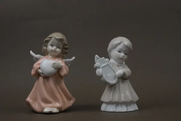 Ceramic_Angel_Figurines_With_Musical_Instruments_Set_Of_2