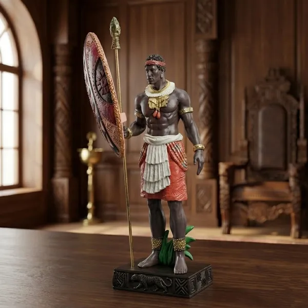 Decorative_Warrior_Figurine_With_Shield_And_Spear