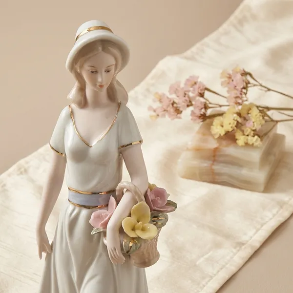 Religious_Statue_Of_Mary_With_Flowers_Decorative_Christian_Figurine