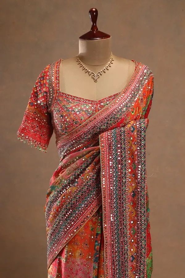 1(STITCHED_BLOUSE)_MULTICOLOUR_CREPE_PRINTED_DESIGNER_SAREE_WITH_HANDWORK_WITH_EMBROIDERED_REDYMADE_BLOUSE