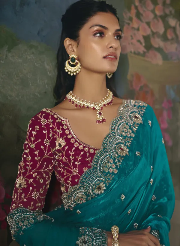 BEAUTIFULL_SAREE_ON_TISSUE_ORGANZA_WITH_BEADS_,_SEQUENCE_&_PEARL_WORK