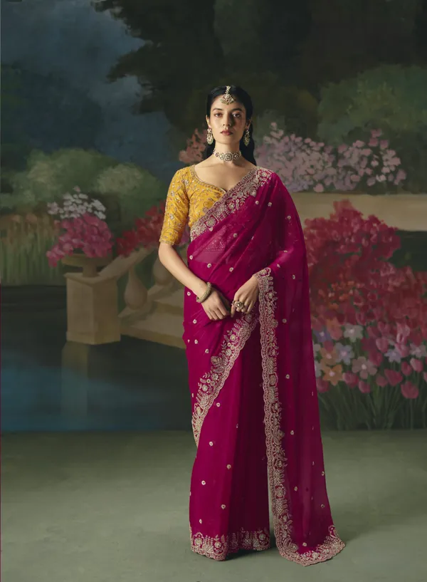 BEAUTIFULL_SAREE_ON_TISSUE_ORGANZA_WITH_BEADS_,_SEQUENCE_&_PEARL_WORK