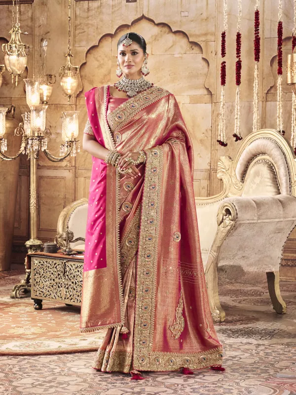 KADWA_KASAB_SILK_SAREE_WITH_HEAVY_KOLKATA_THEME_CLOSE_TO_ZARDOZI_WORK_HAND_DIAMOND_WITH_HEAVY_DUPATAA