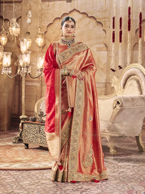 KADWA_KASAB_SILK_SAREE_WITH_HEAVY_KOLKATA_THEME_CLOSE_TO_ZARDOZI_WORK_HAND_DIAMOND_WITH_HEAVY_DUPATAA